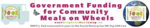 banner with link to government petition to legislate to community make meals on wheels 
statutory in the for vulnerable